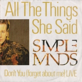 Simple Minds ‎- All The Things She Said  108 131-100