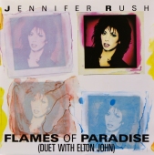 Jennifer Rush Duet With Elton John - Flames Of Paradise CBS 650865 7 www.blackvinylbazar.cz-LP-CD-gramofon