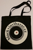 Plátěná taška na vinyly s potiskem blackvinylbazar 