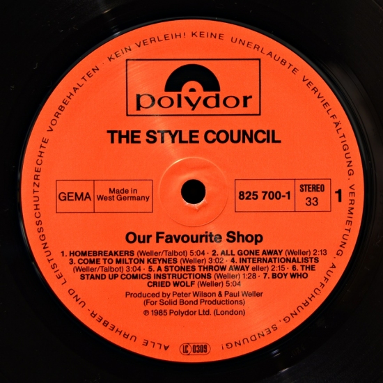 the style council lp the style council lp