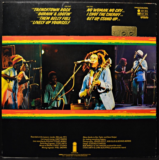 Bob Marley And The Wailers Live 1 814 Lp Live Album Black Vinyl Bazar Brno Bob Marley And The Wailers Live 1 814 Lp Live Album Black Vinyl Bazar Brno